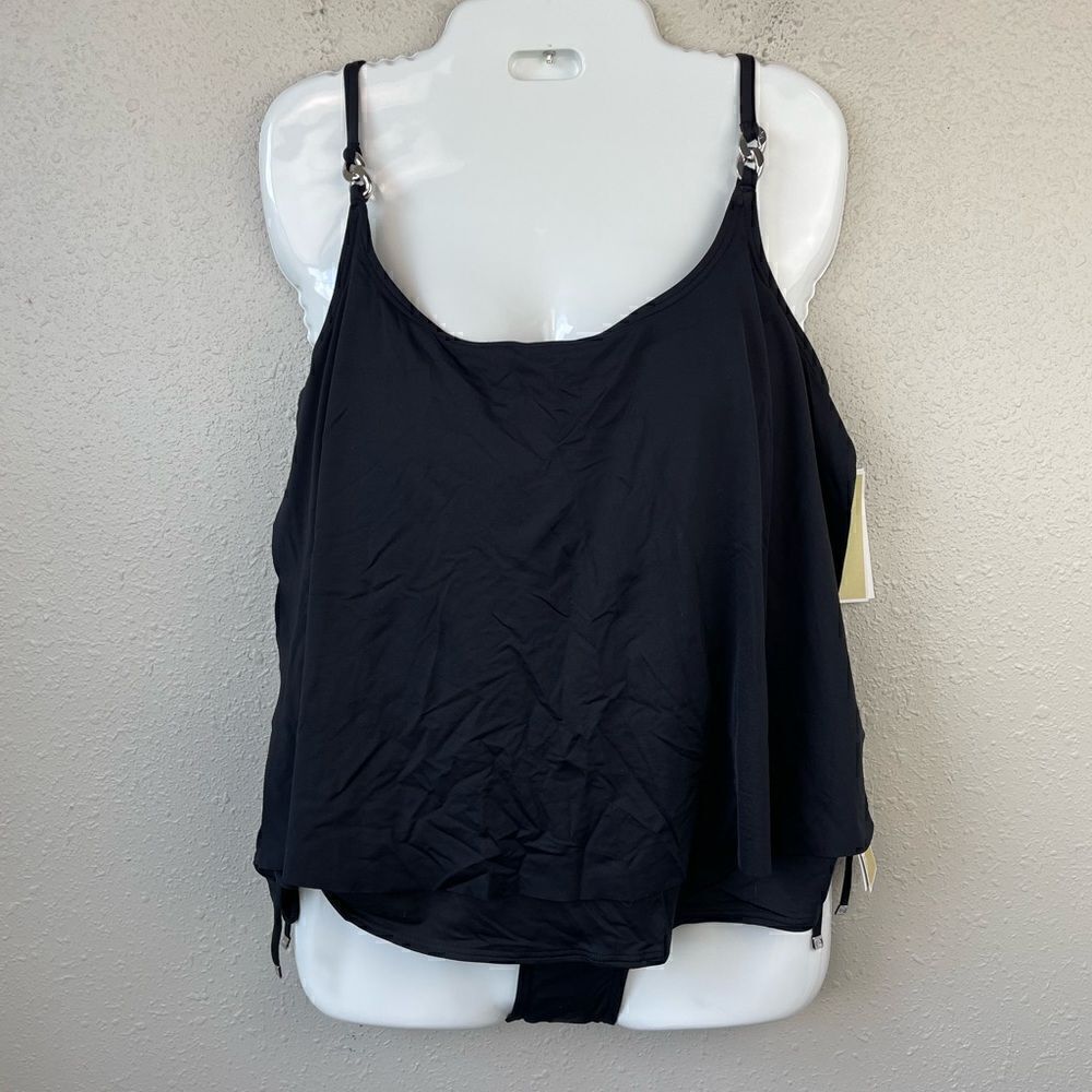 NWT MICHAEL Michael Kors Black Tankini and Matching Bottoms Multiple Sizes
